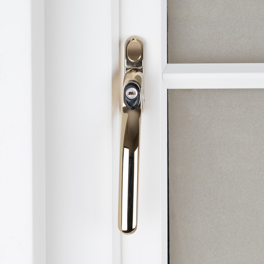 Timber Series Connoisseur MK2 Inline Locking Espag Window Handle - Hardex Gold (Non Handed)